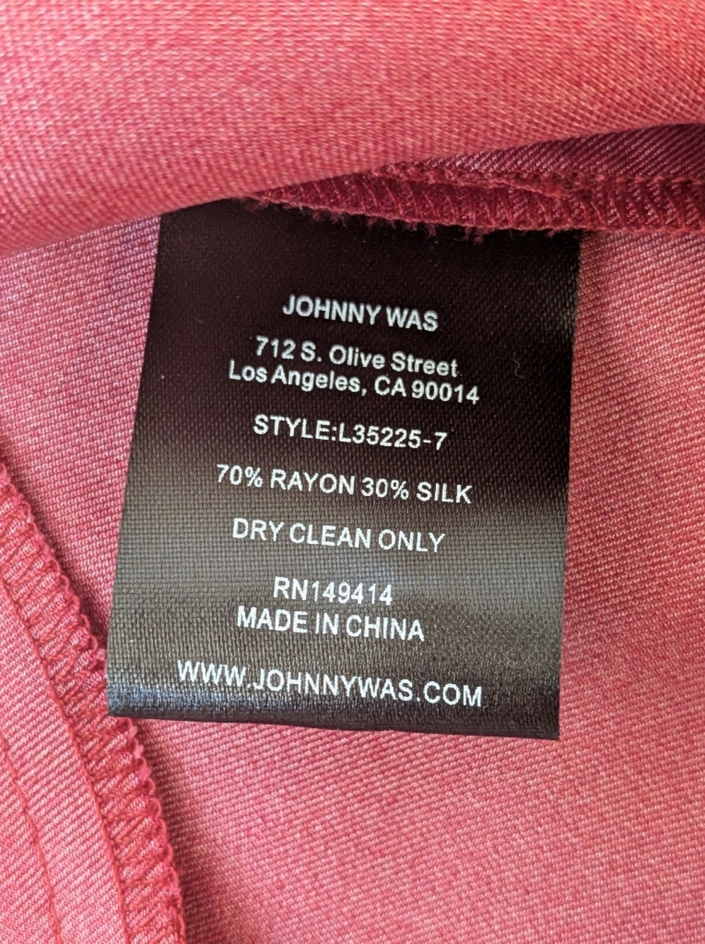 Johnny Was Dress Women's Medium Kalova Mini Caleta Cea Silk Blend NWT - Picture 9 of 13
